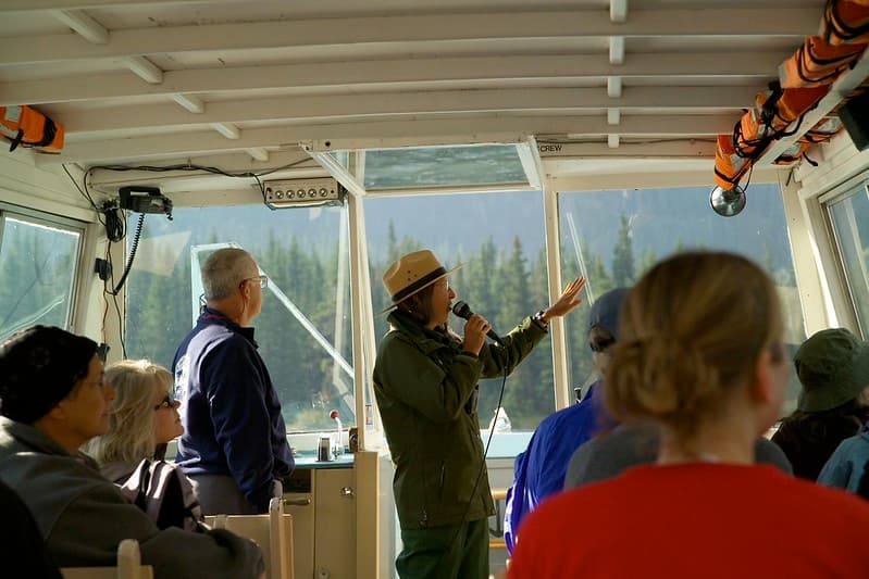 Park Ranger on a Boat Tour