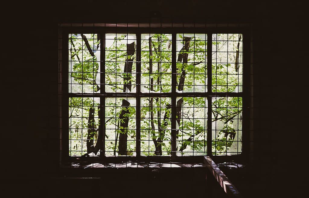 Indoor Broken Window