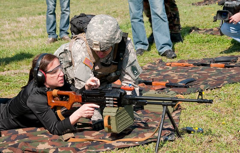 U.S. Ambassador to Hungary fires Hungarian machine gun