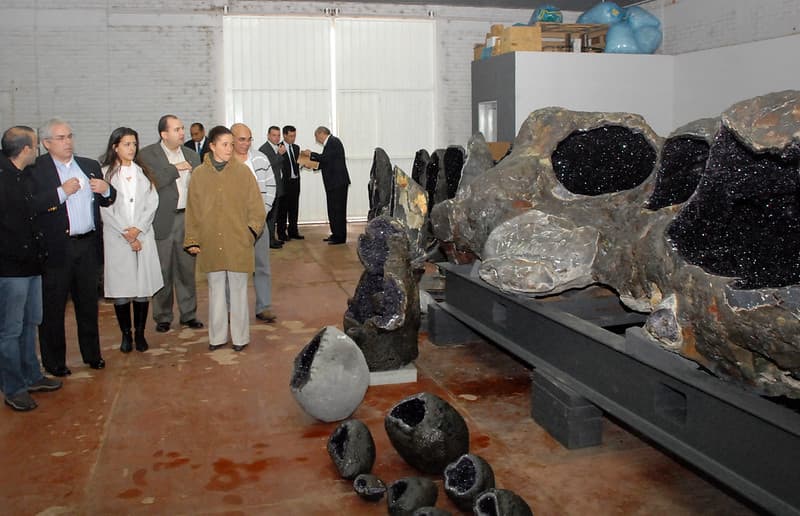 Artigas: visit to amethyst factory