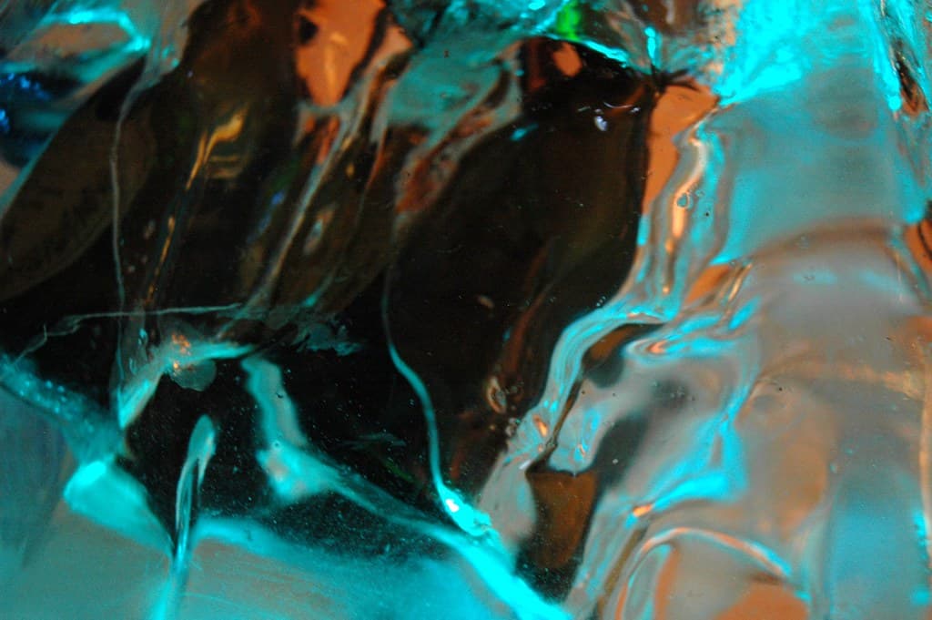 Abstract blue party ice