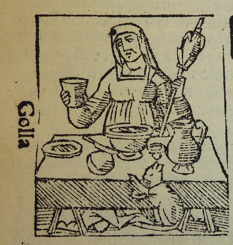 Woodcut of a cat
