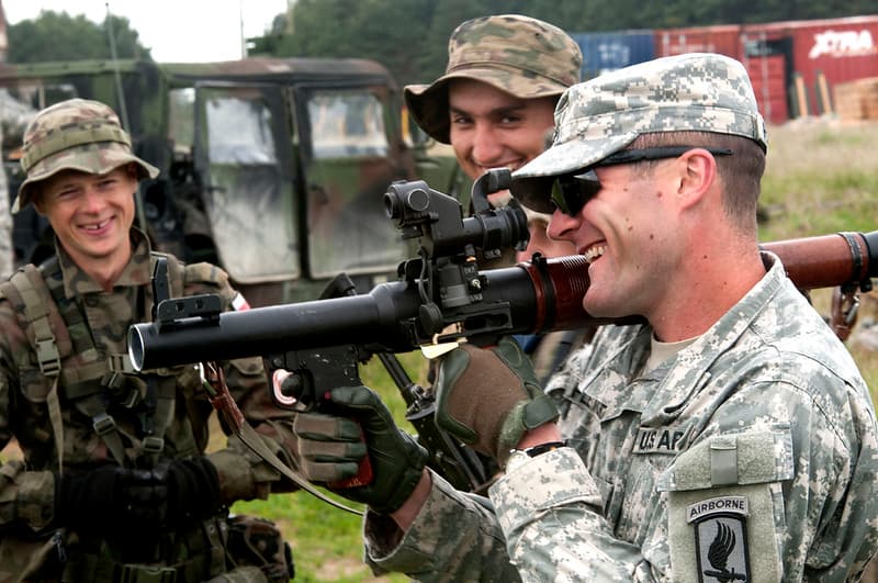 Back blast area clear!: Allies train with rocket launchers