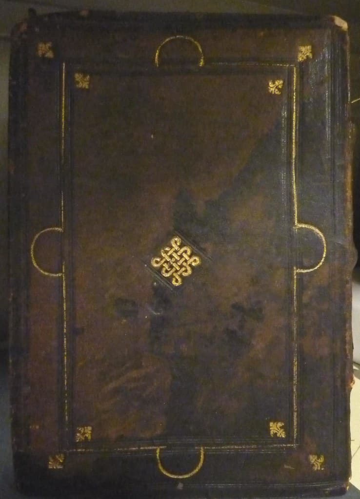 Gold-tooled binding