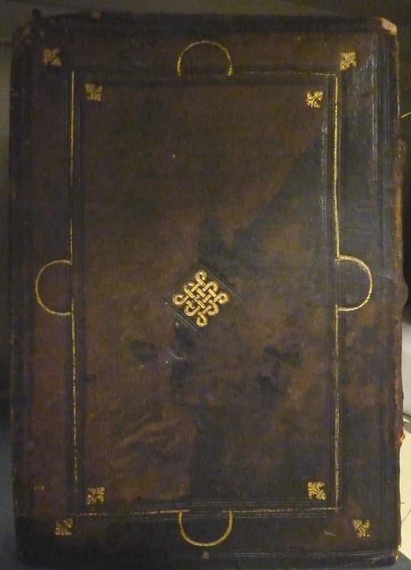 Gold-tooled binding