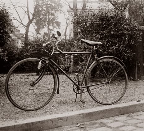 Vintage cycle stereoview - France, 1920s