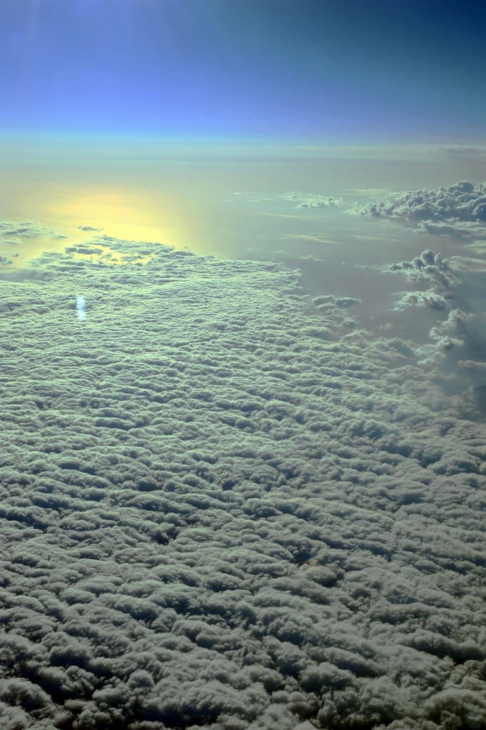 Atmosphere, blanketofclouds, blue