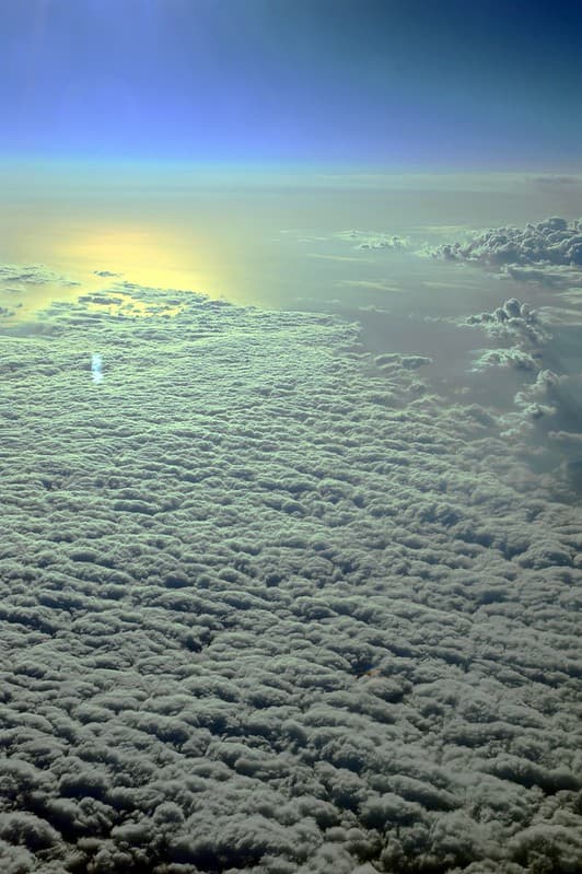 Atmosphere, blanketofclouds, blue