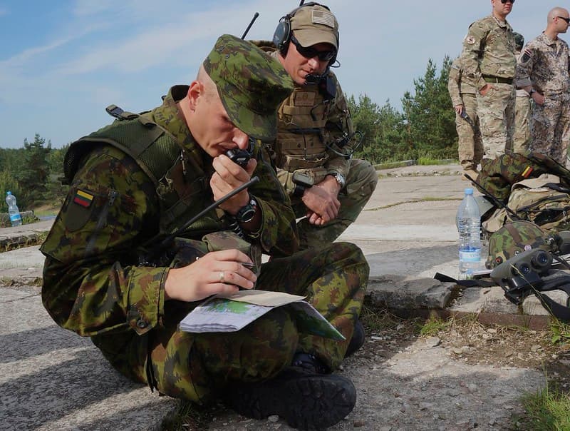 JTACs on the radio with aircraft