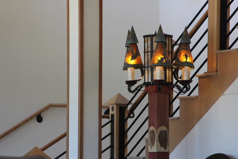 Old Faithful Snow Lodge, indoor light fixture