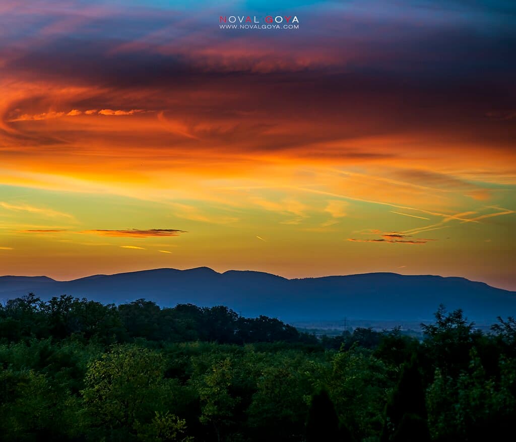 Orange-velvet clouds