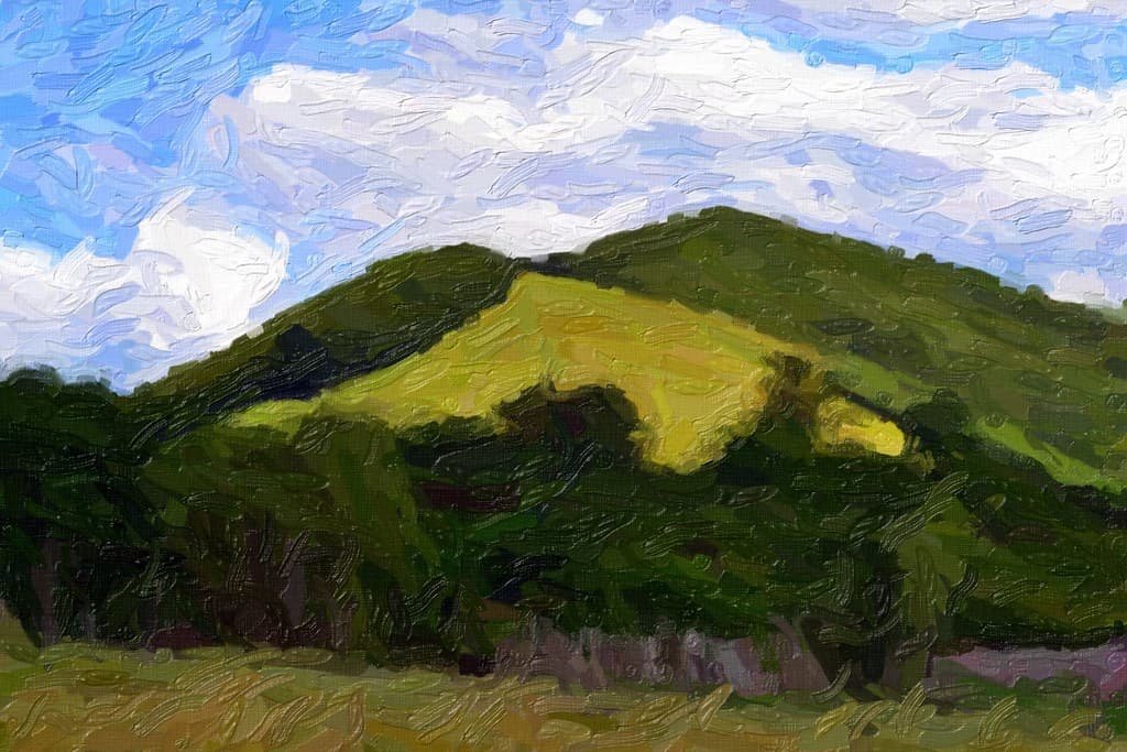 Abstract, impasto, landscape