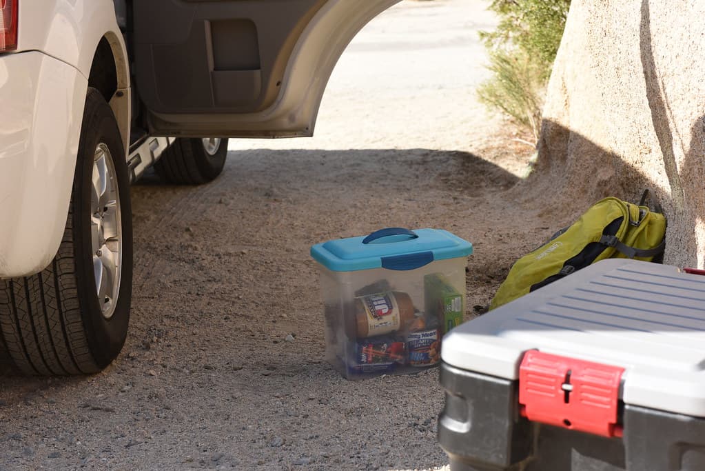 Proper Food Storage at Indian Cove