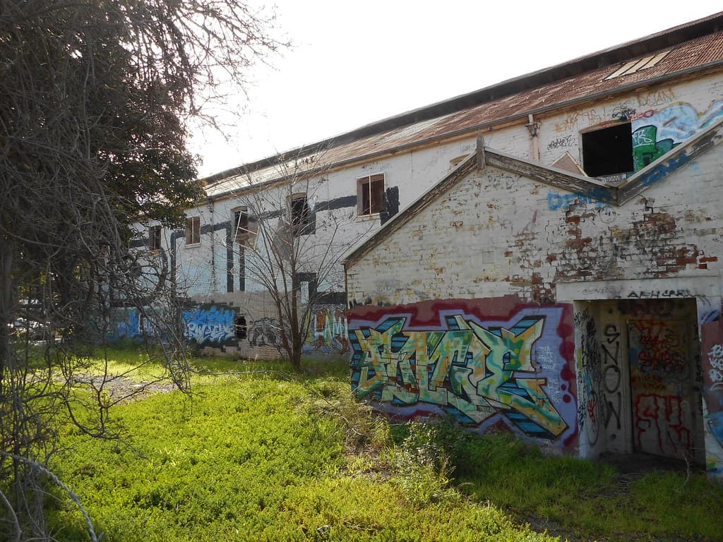 Abandoned factory as seen from Kilkenny Railway Station