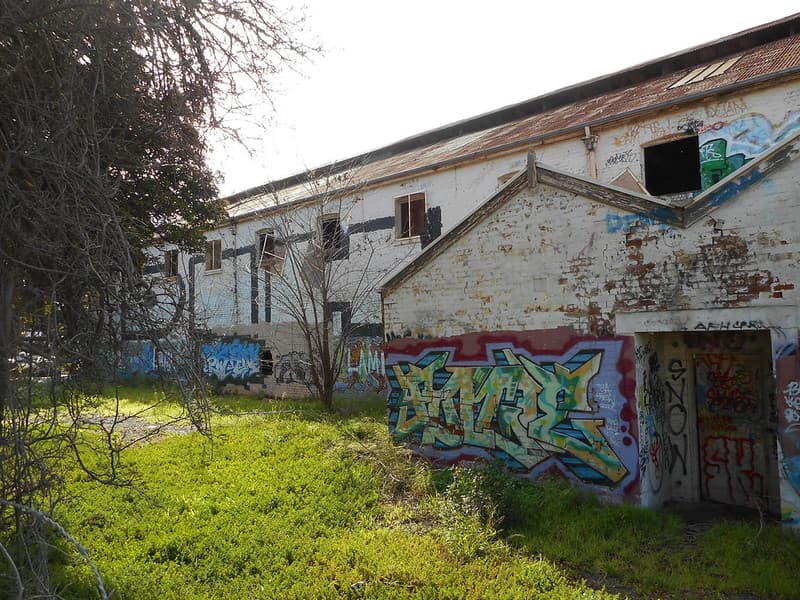 Abandoned factory as seen from Kilkenny Railway Station