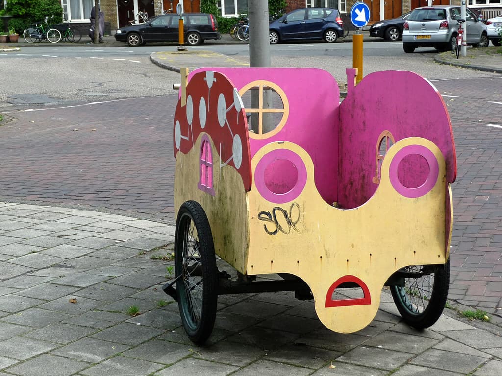 Amsterdam, bicycle, children