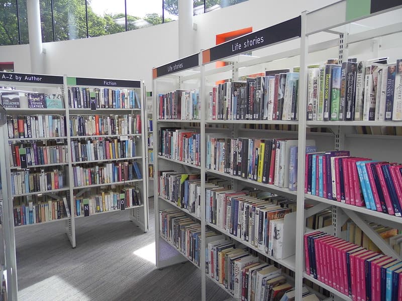 High Heaton Library interior