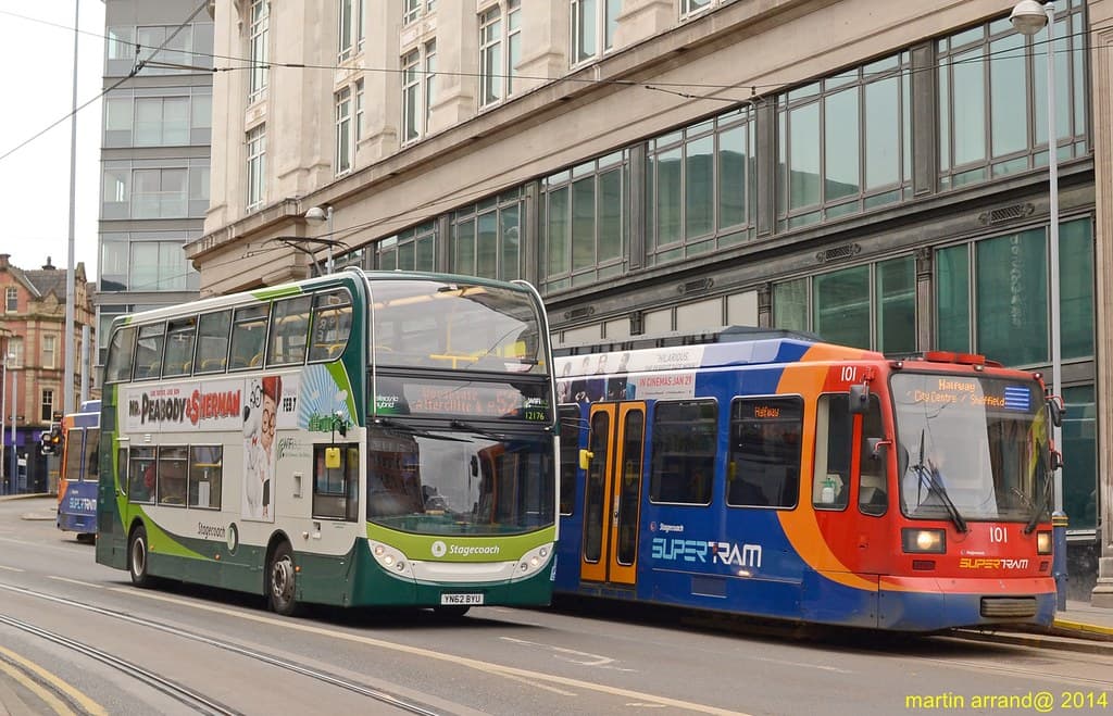 Stagecoach sheffield bus and tram network