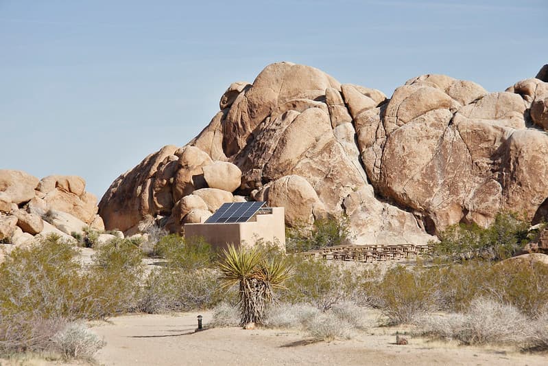 Amphitheater, boulders, campground