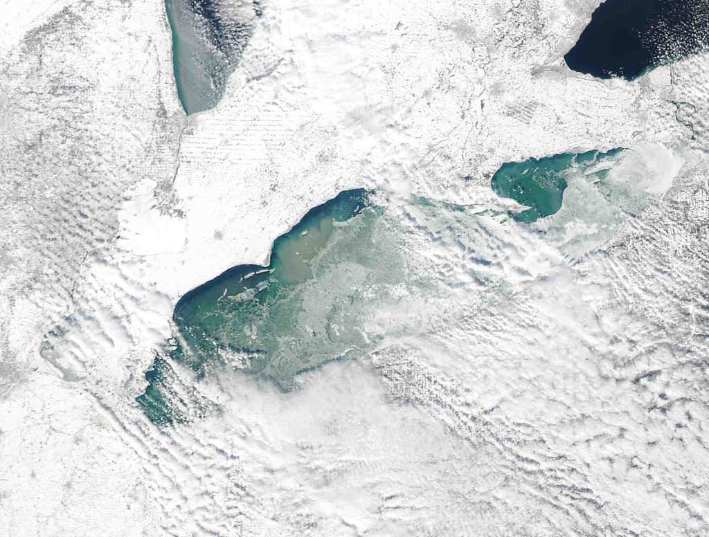 MODIS satellite image - Lake Erie