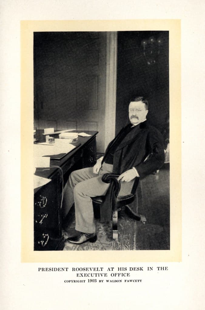 At His Desk