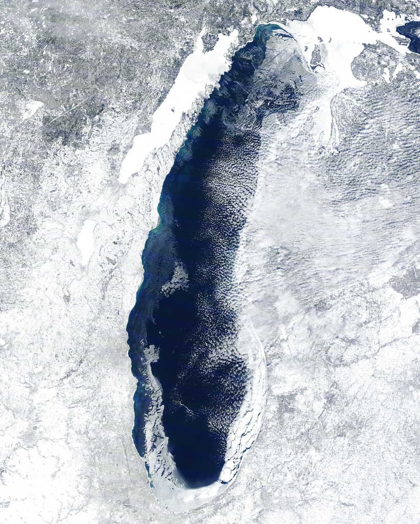 MODIS satellite image - Lake Michigan