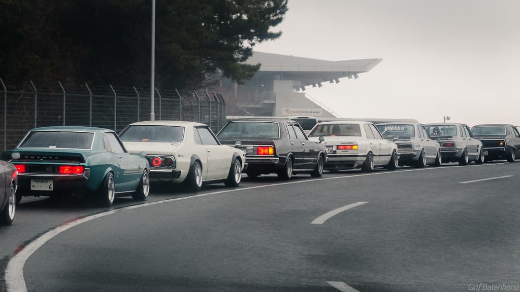 The view from my car pulling into Fuji Speedway.