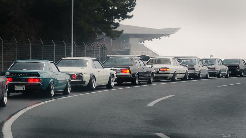 The view from my car pulling into Fuji Speedway.