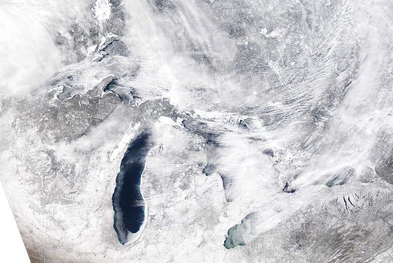 MODIS satellite image - Lake Michigan