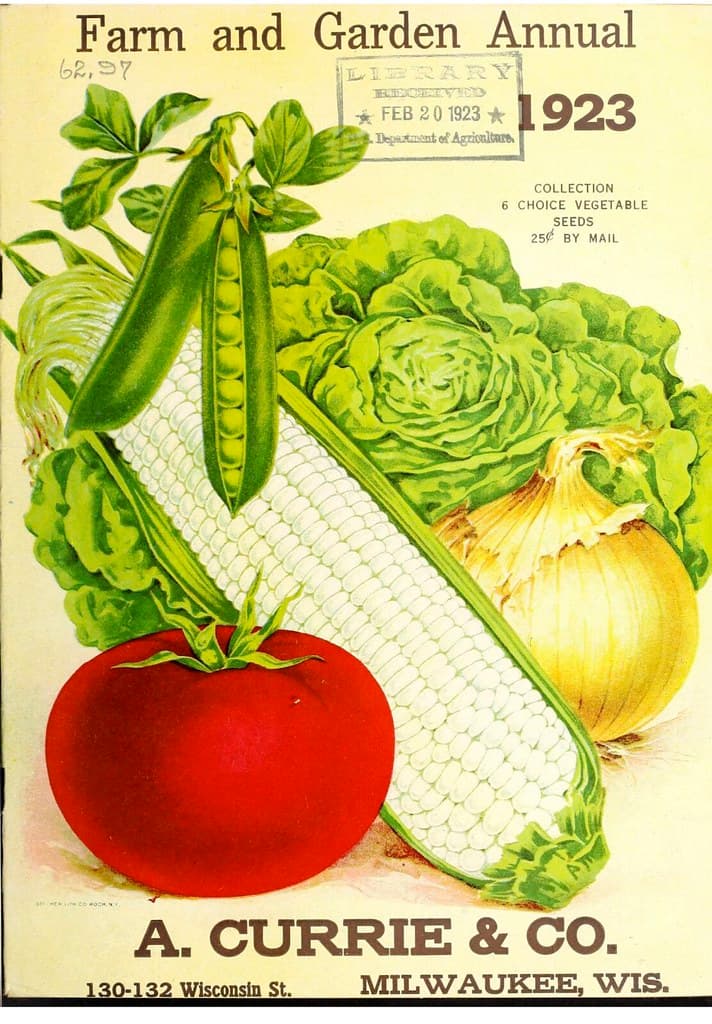 Vegetables. A. Currie and Co. Farm and Garden Annual (1923)