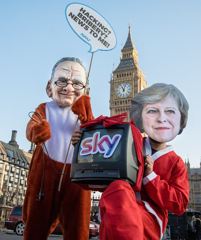 Rupert Murdoch Sky Takeover Stunt