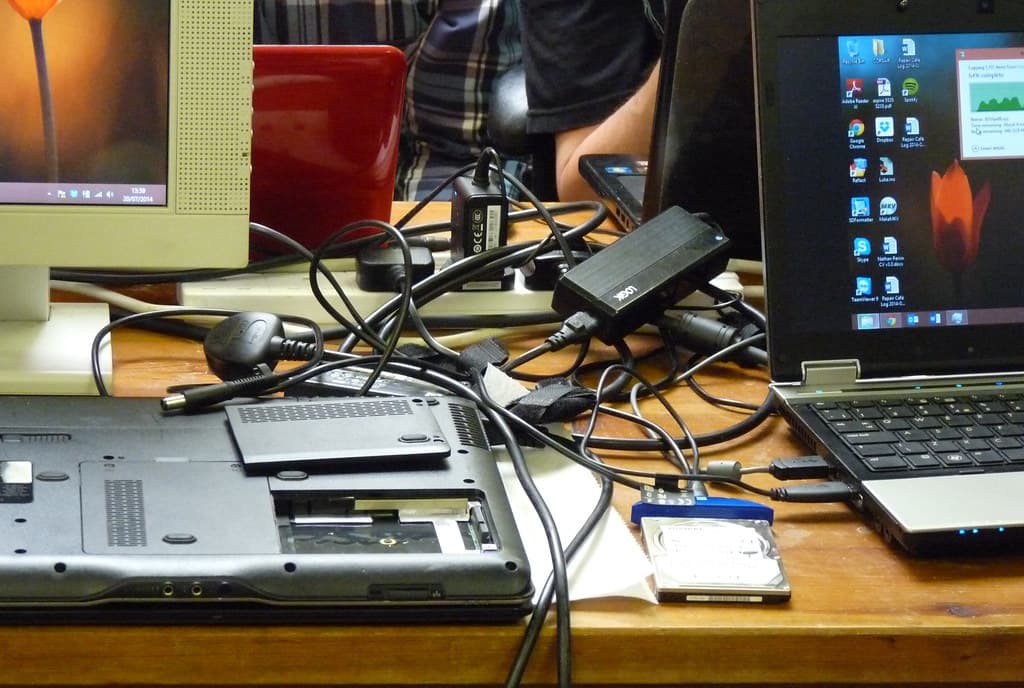 July Reading Repair Cafe IT desk