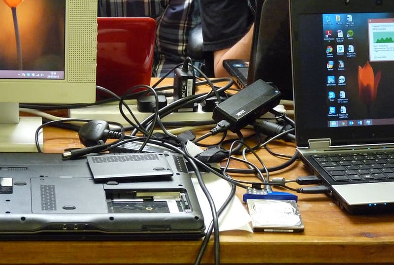 July Reading Repair Cafe IT desk