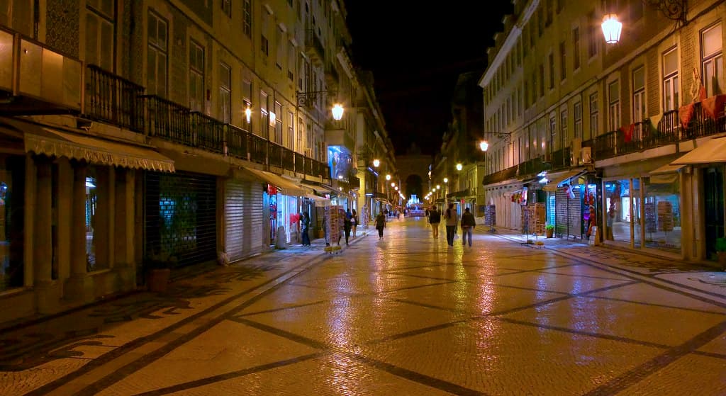 Baroque streets of Lisbon