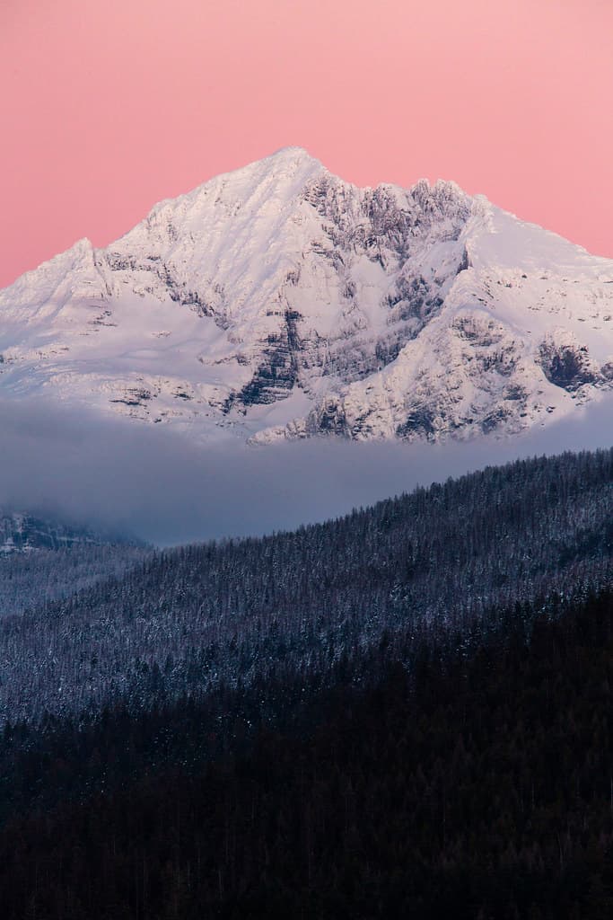 Gunsight Mountain Post Sunset