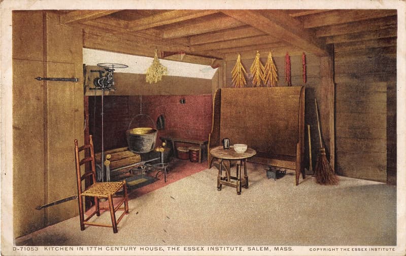 Massachusetts, postcard, vintage