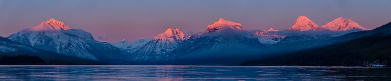 Lake McDonald Sunset Panorama 12.14.15