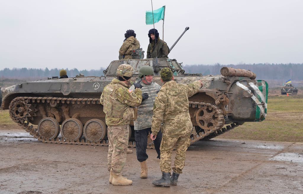 Mounted machine gunnery range
