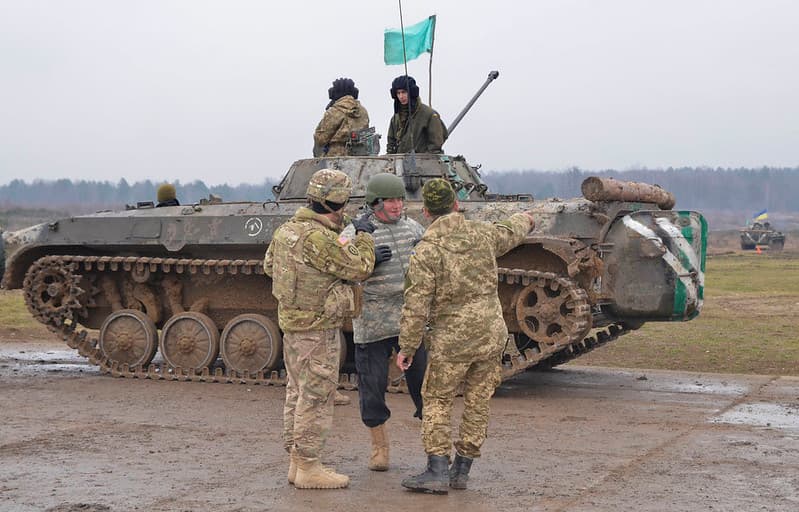 Mounted machine gunnery range