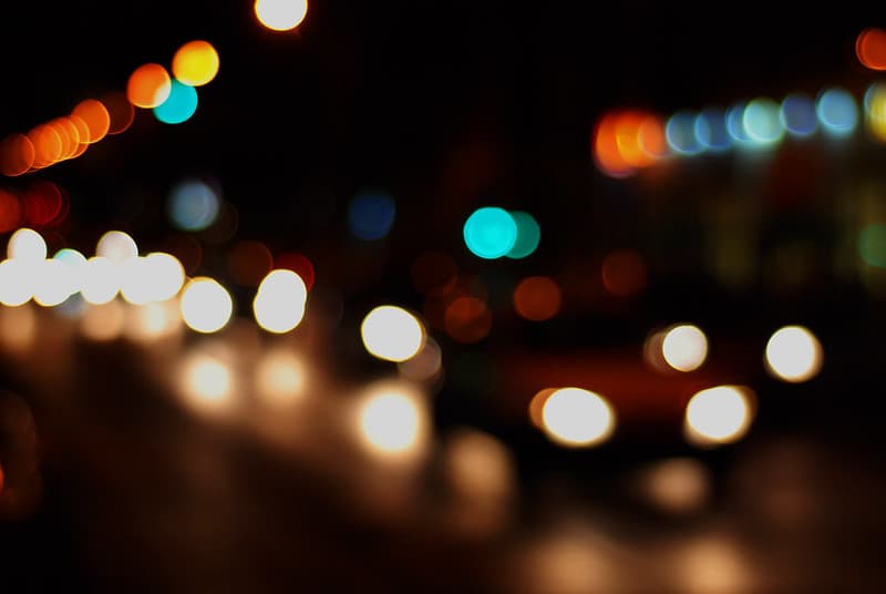 Blurry Car Lights Bokeh