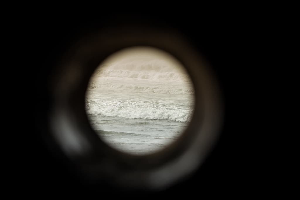 Pin Hole View of Ocean Waves