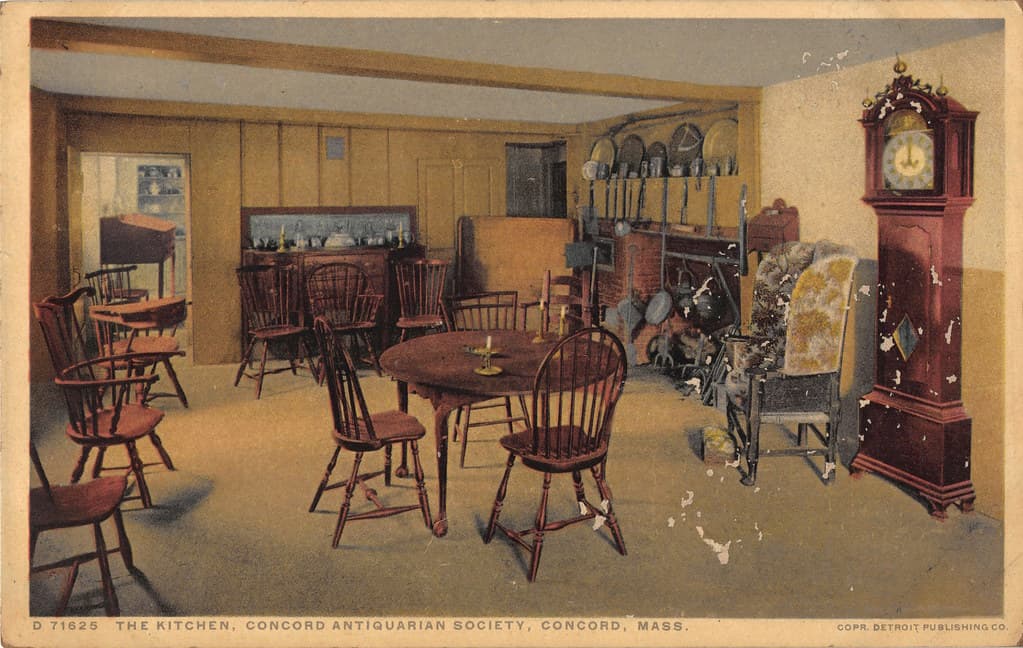 D71825 THE KITCHEN CONCORD ANTIQUARIAN SOCIETY CONCORD MASSACHUSETTS
