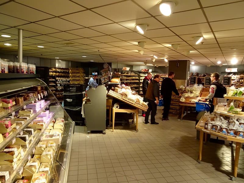 People shopping at a bakery