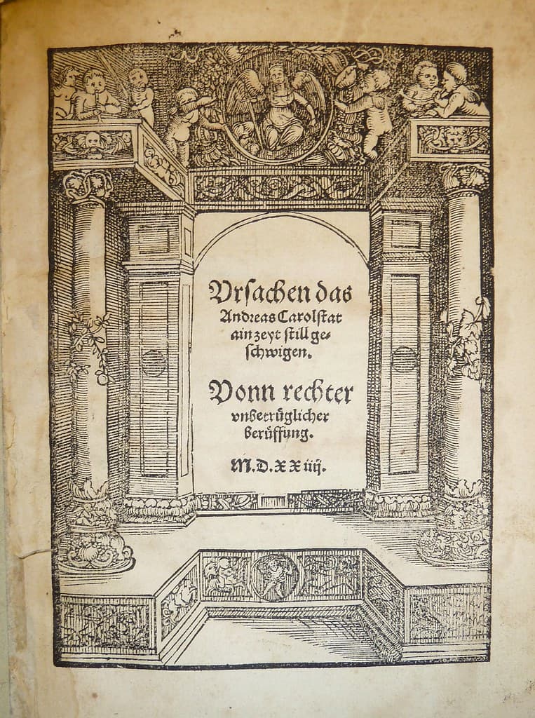 Woodcut architectural border used by Simprecht Ruff of Augsburg
