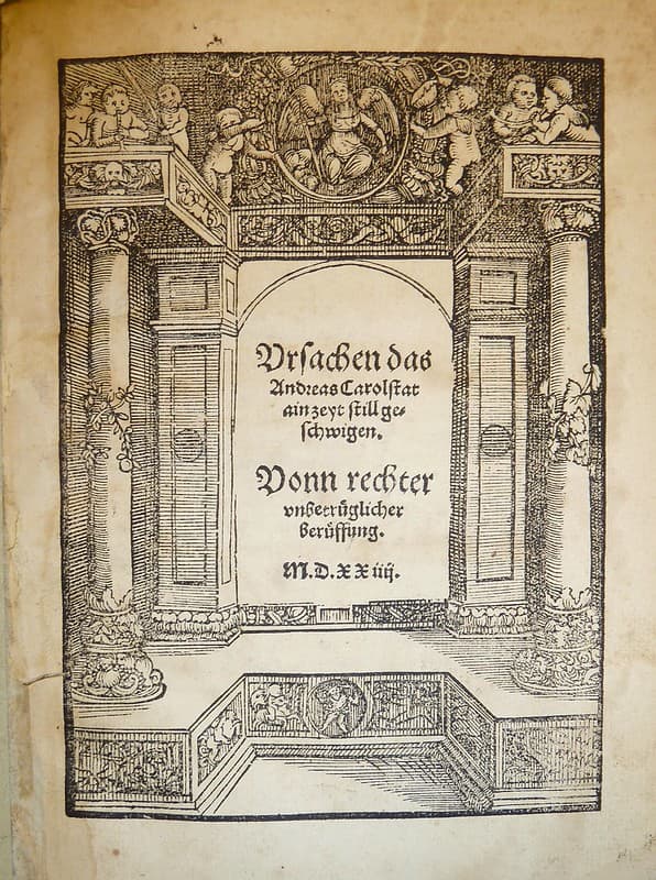 Woodcut architectural border used by Simprecht Ruff of Augsburg