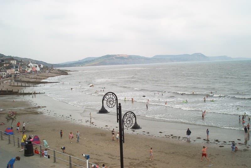 Lyme regis lamp-post