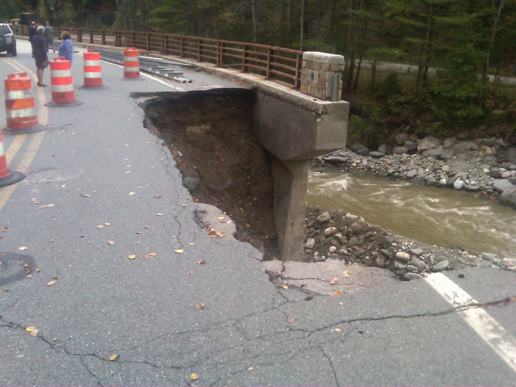 Route 2, Florida-Savoy Bridge Damage, September 30, 2011