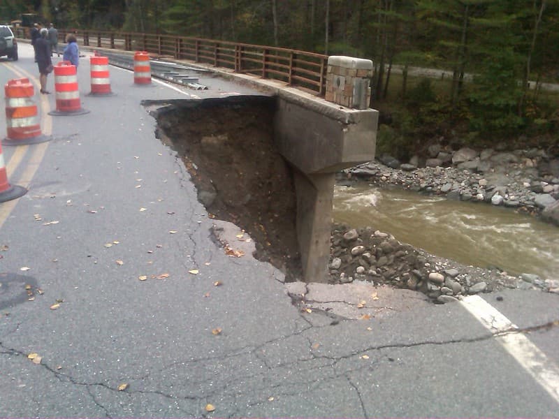 Route 2, Florida-Savoy Bridge Damage, September 30, 2011