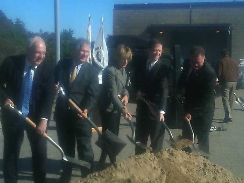 Kingston, MBTA Wind Turbine Groundbreaking, October 25, 2011