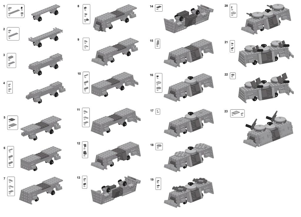 Artillery Train Car Instructions